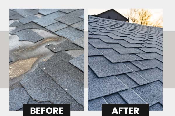 Before After Roof Leak Repair Services Before After Roof Leak Repair Services